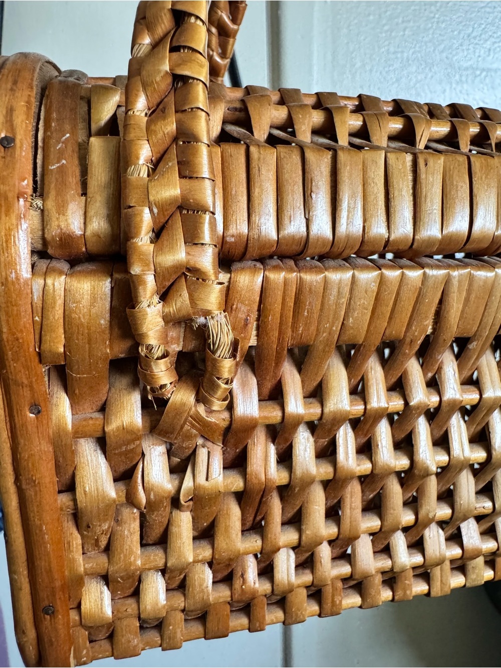 Vintage Woven Basket Bag - Picture 4 of 5
